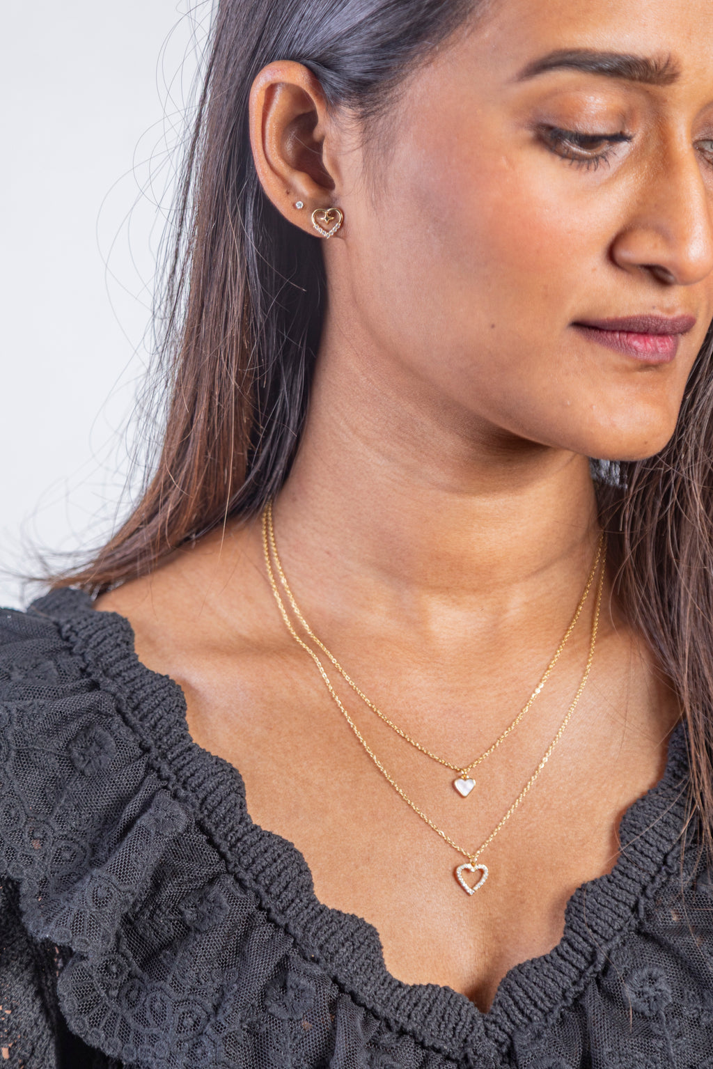 Layered Heart Necklace