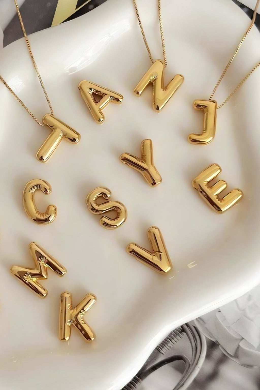 Bubble Letter Necklace