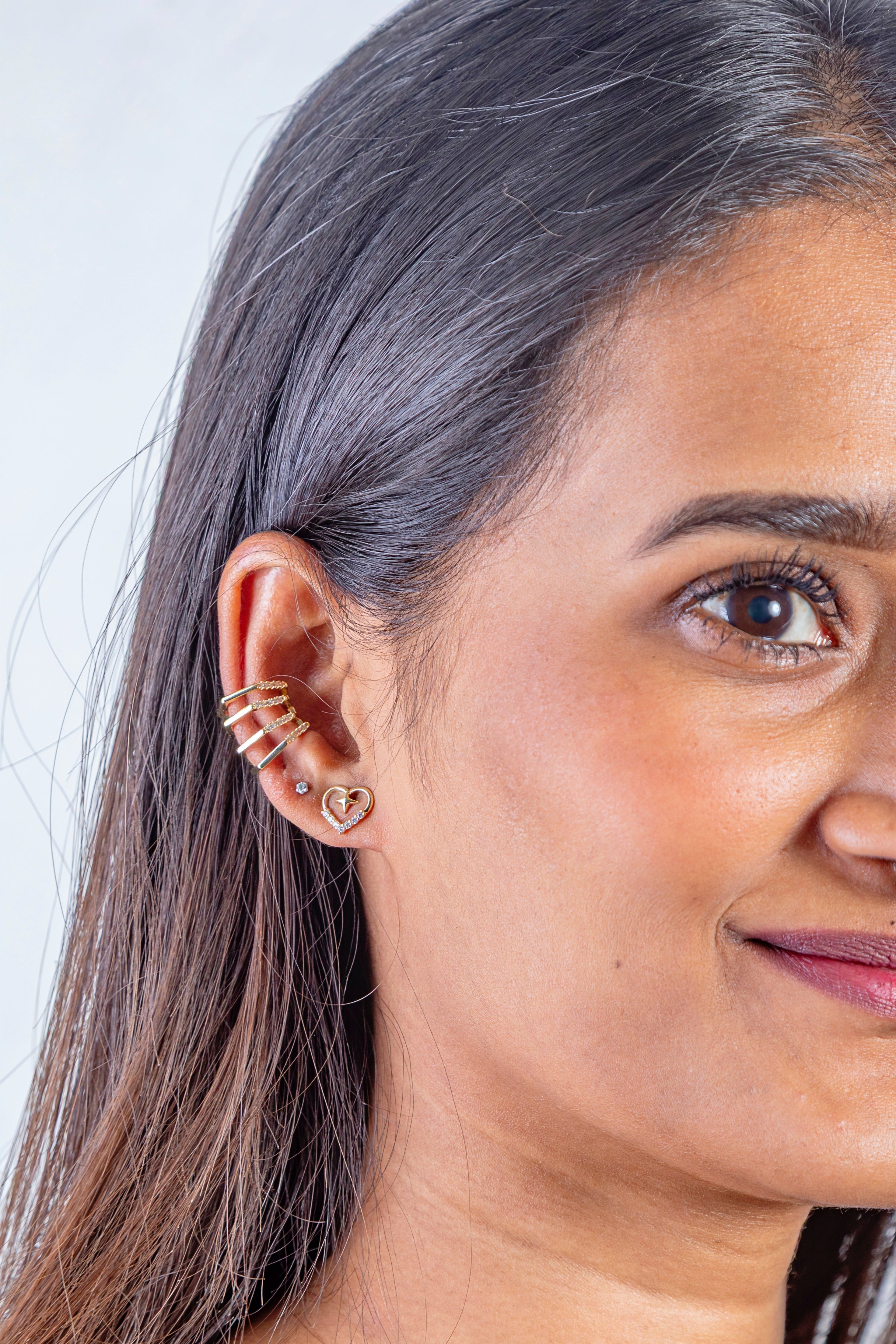 Studded Spiral Earcuff