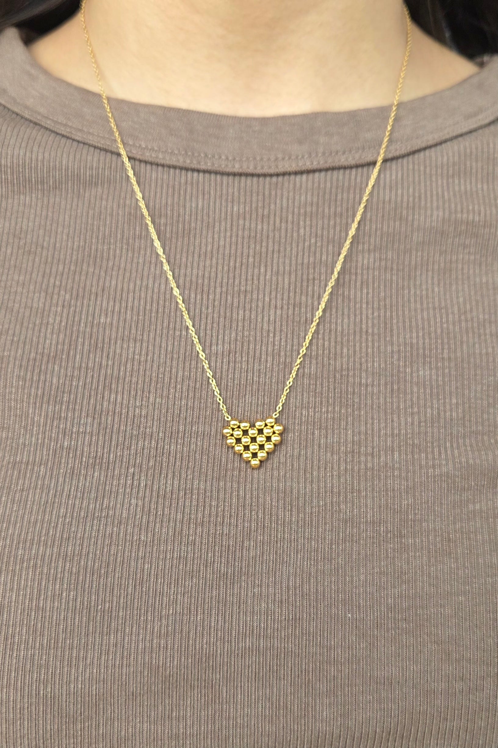 Beaded Heart Necklace